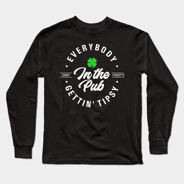 St Paddys - In the Pub Long Sleeve T-Shirt by Jerry After Young